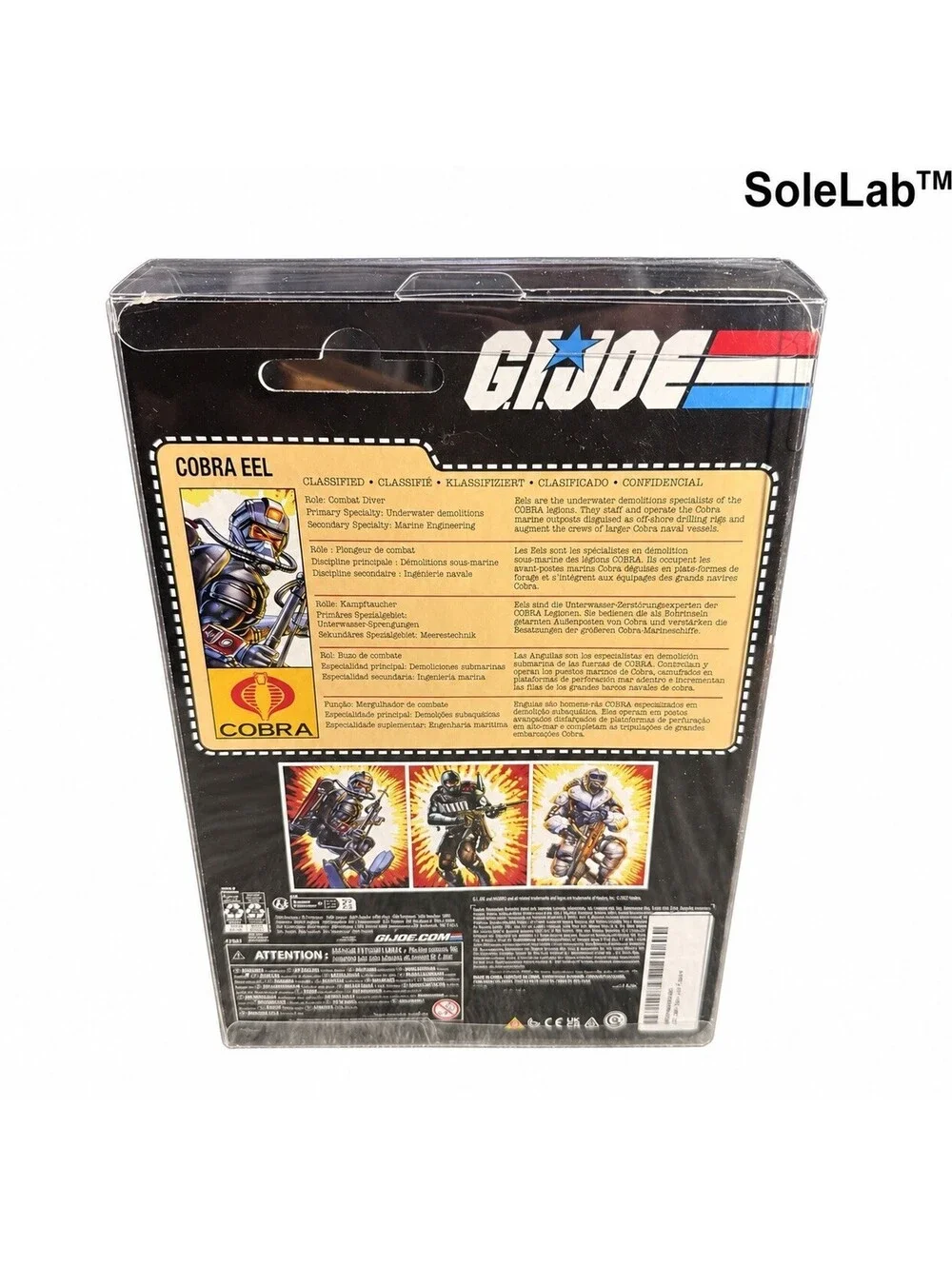 G.I. Joe Classified Retro Cobra Eel 6” Sealed w/ Extra Protective Case